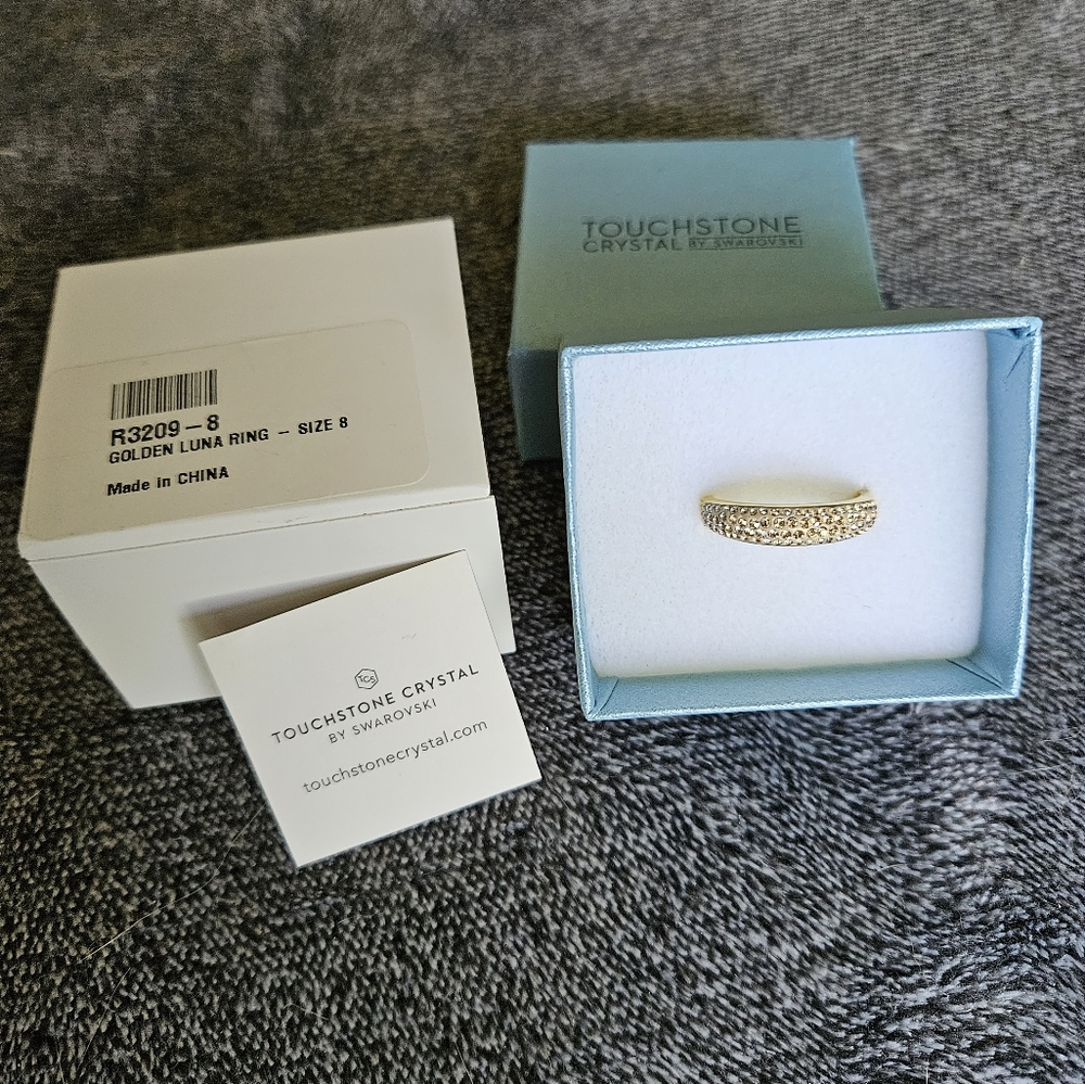 Touchstone Crystal by Swarovski Luna Ring